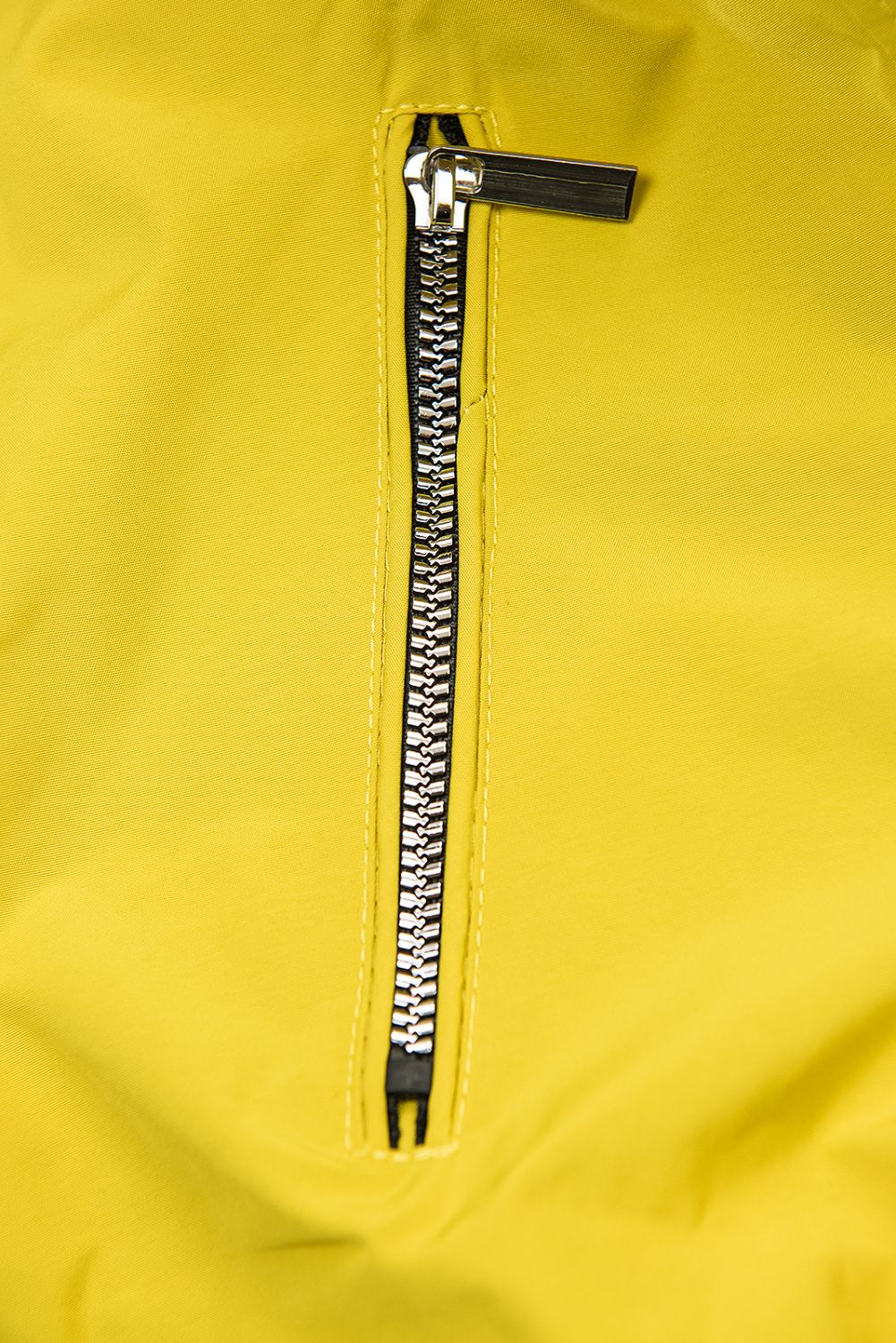 Yellow/black reversible winter parka jacket