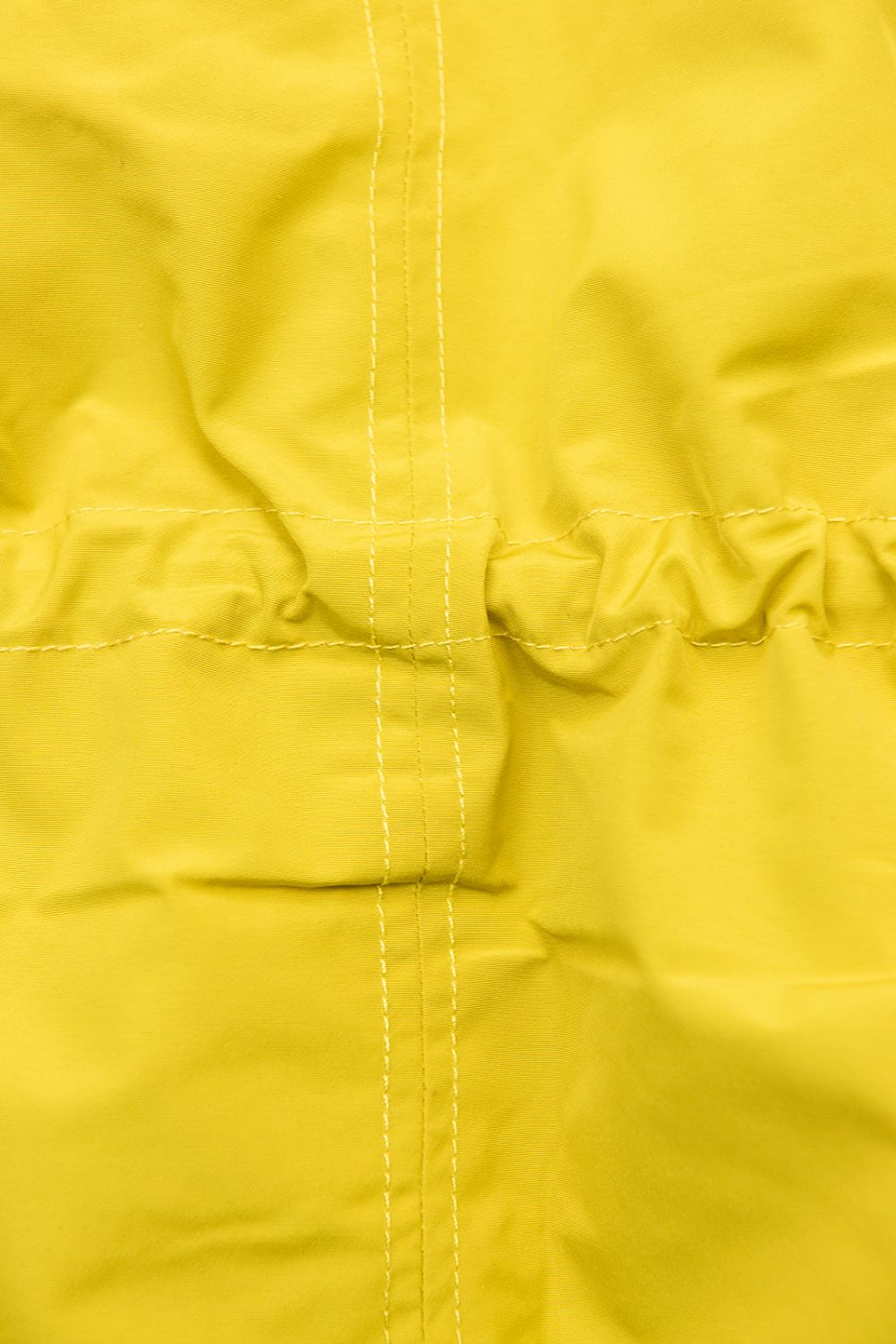 Yellow/black reversible winter parka jacket