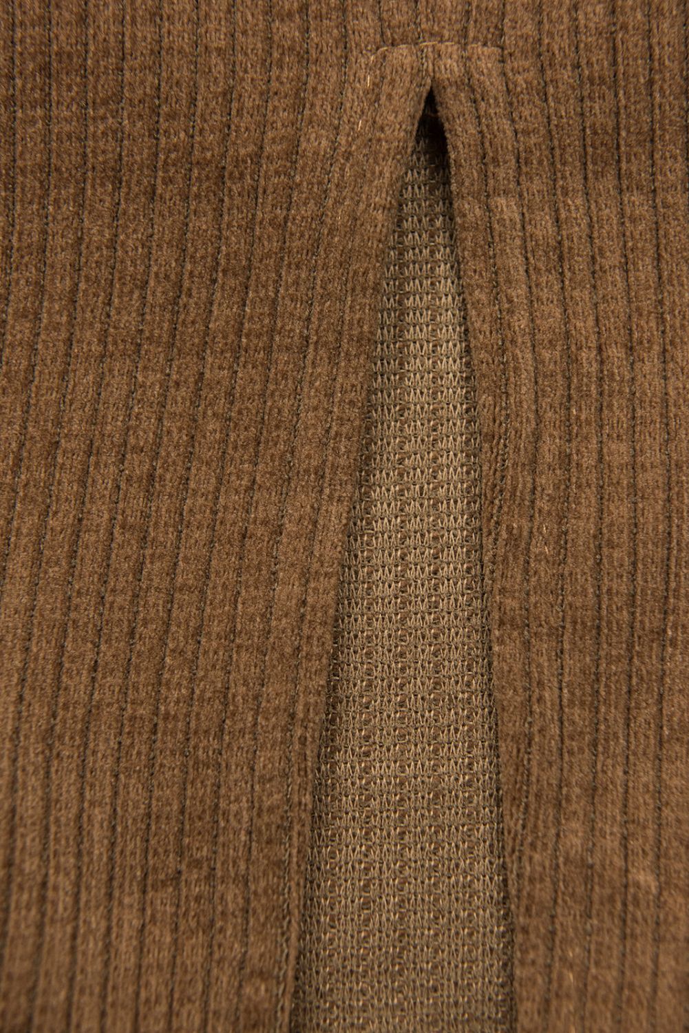 Brown dress with lace