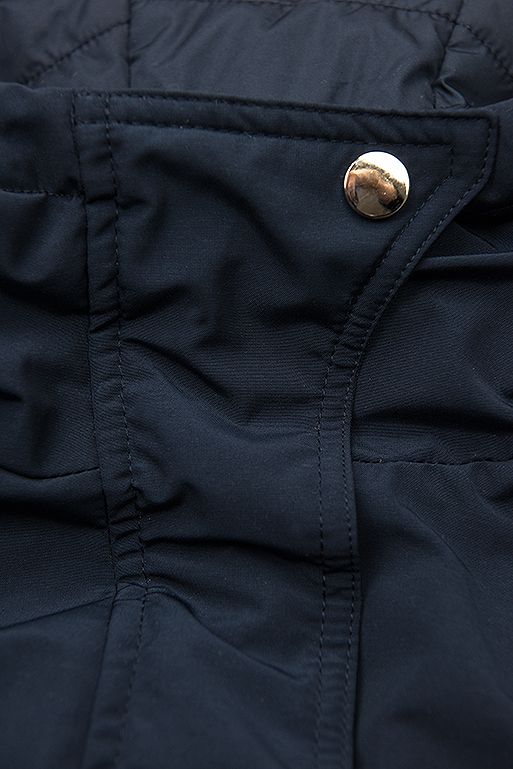 Reversible drawstring jacket in dark blue