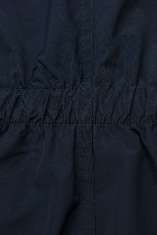 Reversible drawstring jacket in dark blue