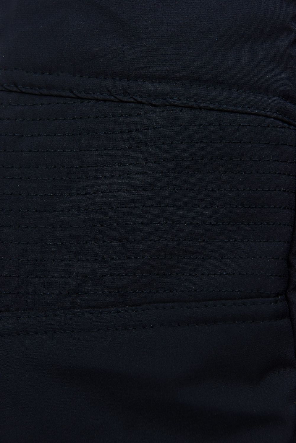 Dark blue winter jacket with belt