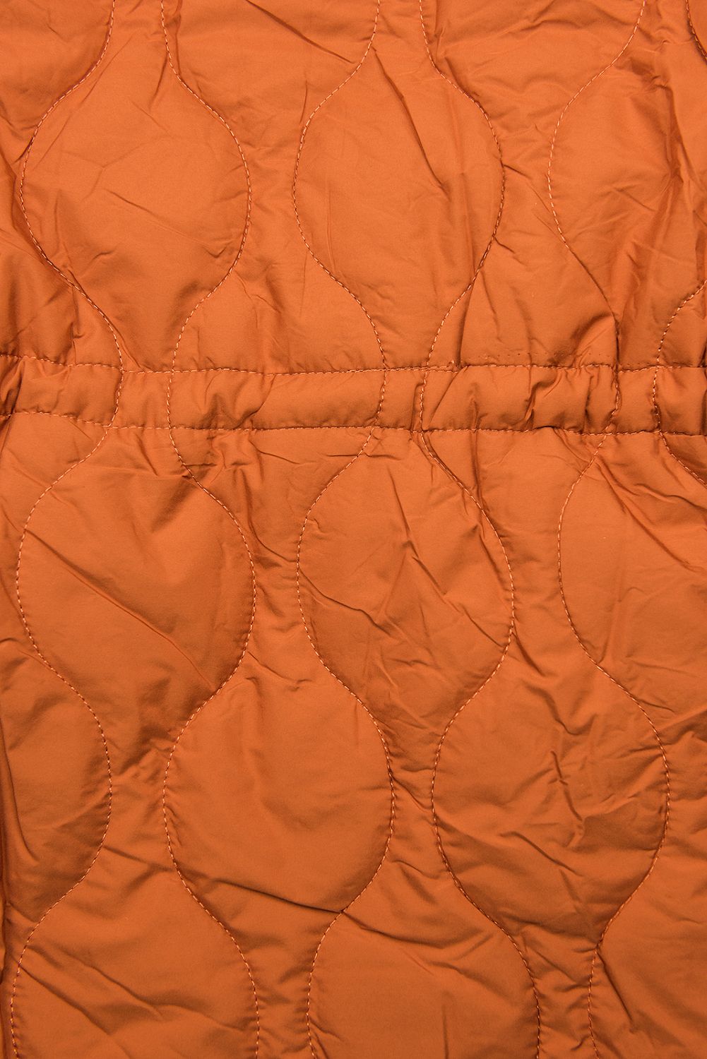 Reversible quilted parka orange/black