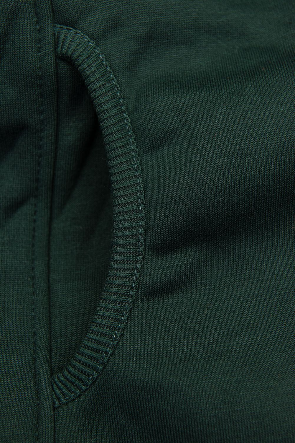Basic zip-up hoodie in black