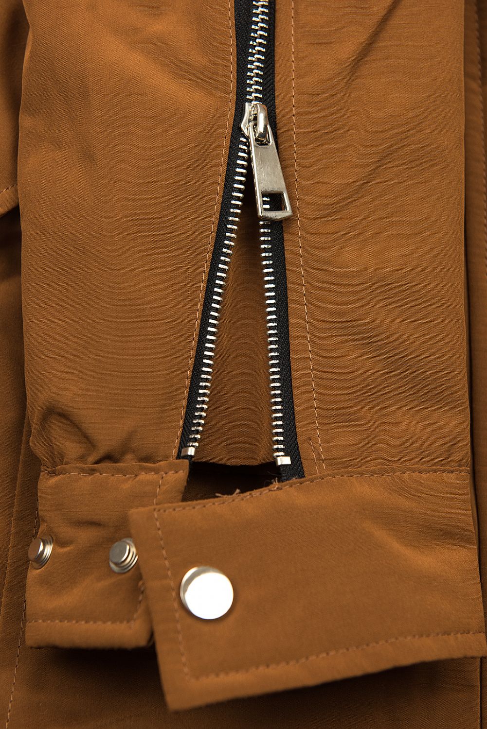 Winter parka jacket in brown