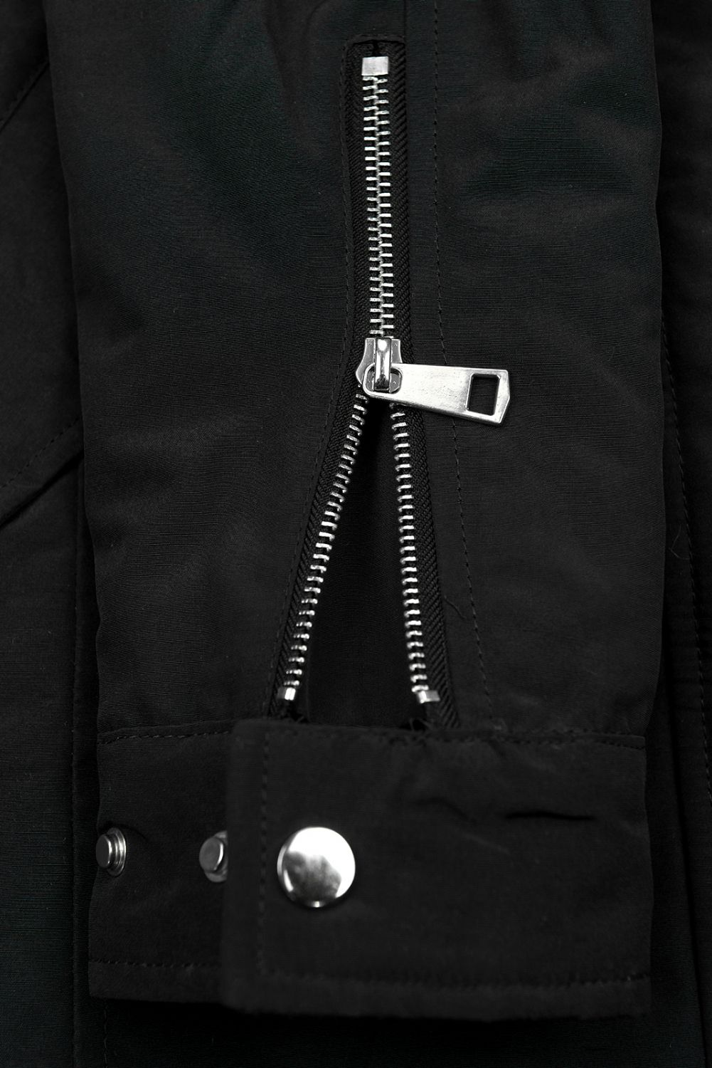 Winter parka jacket in black