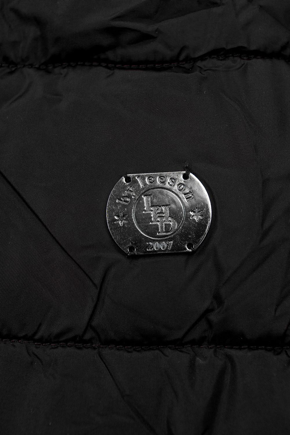 Black winter jacket with extra high neck