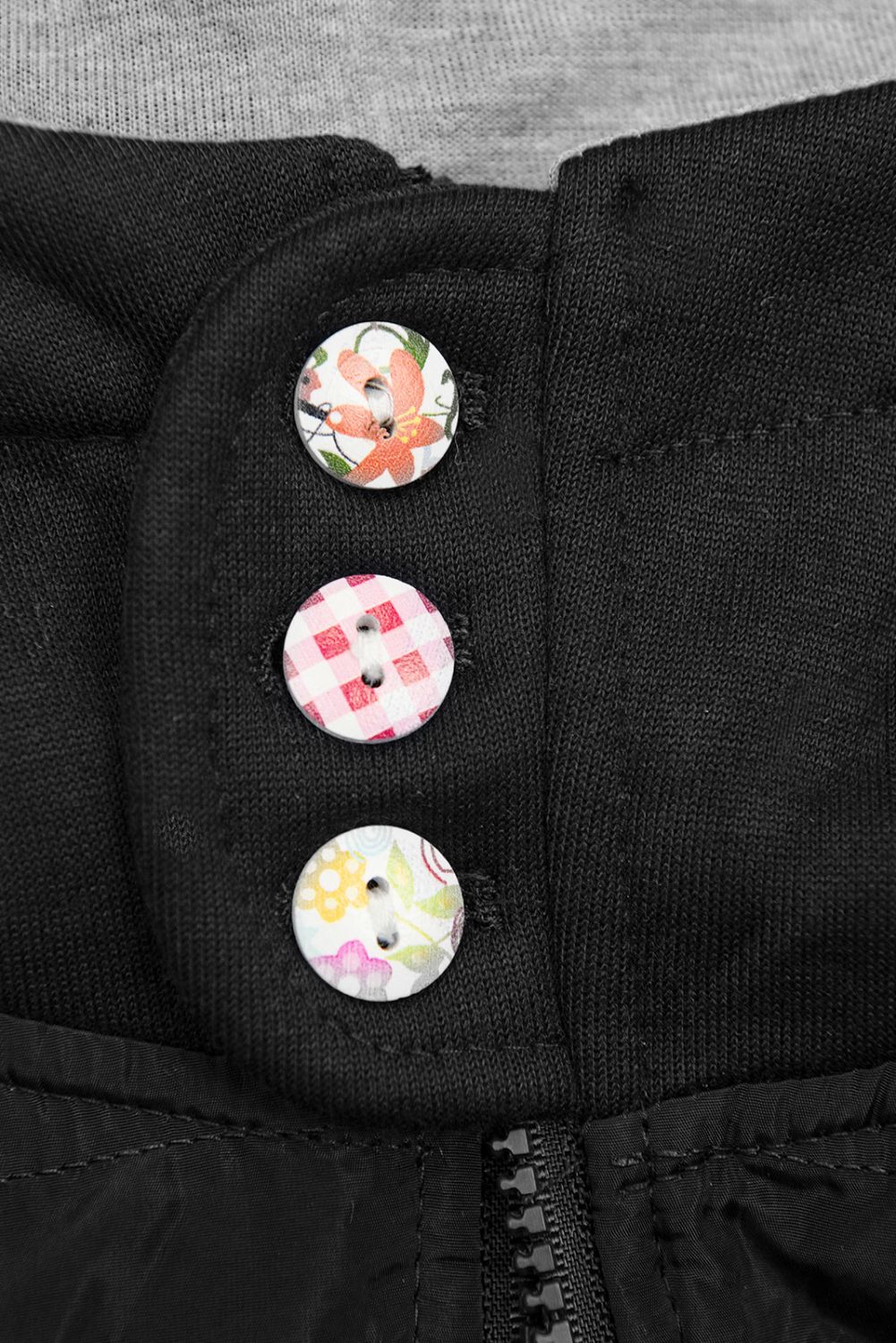 Black elongated hoodie