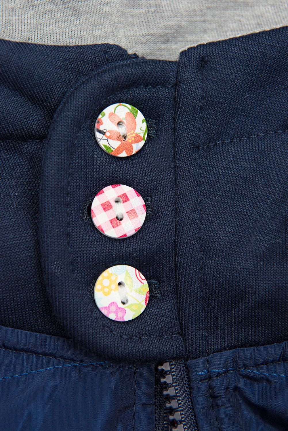 Blue elongated hoodie