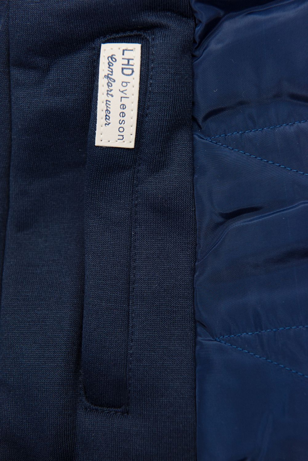 Blue elongated hoodie