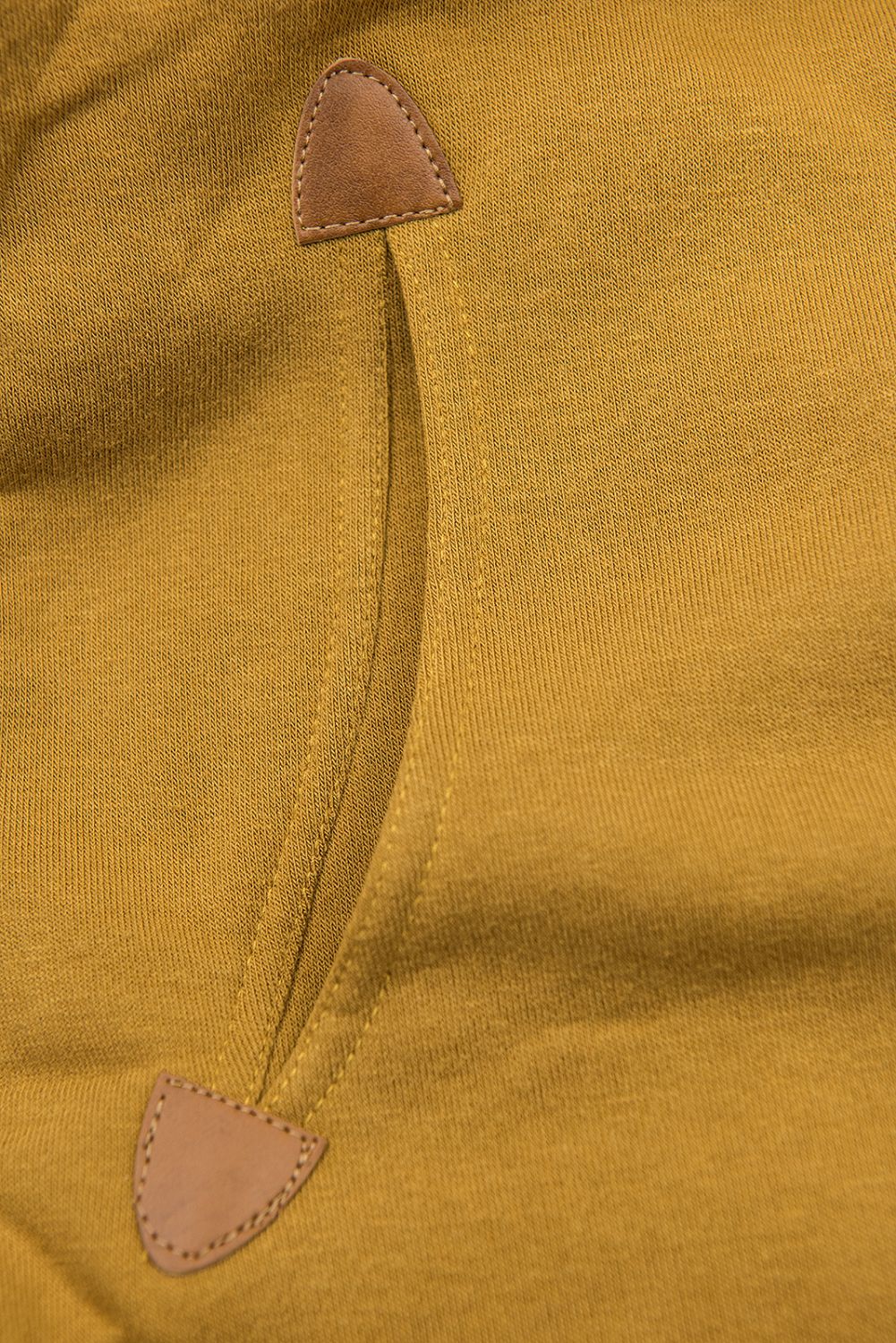Sweatshirt dress mustard yellow
