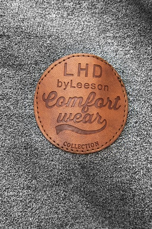 Sweatshirt dress with hoodie dark gray