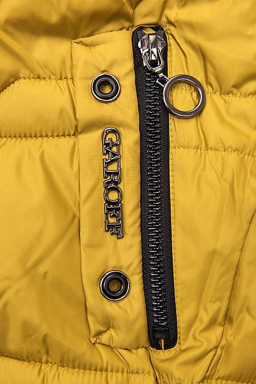Mustard yellow puffer jacket for autumn/winter