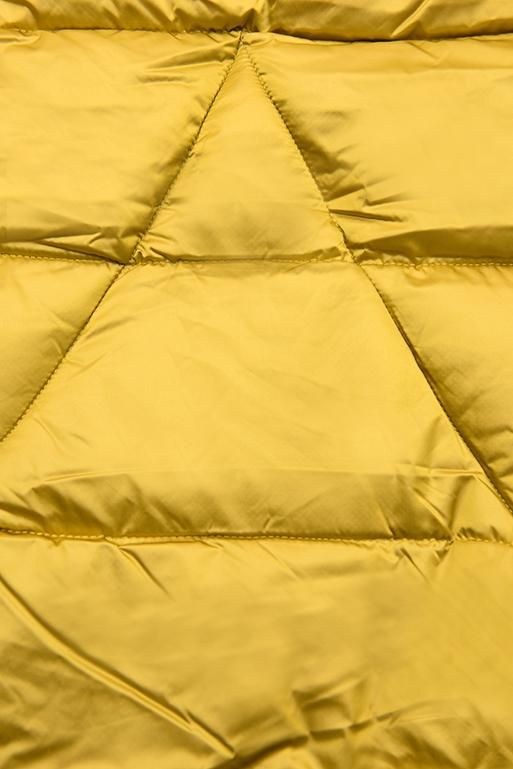 Mustard yellow shiny winter jacket