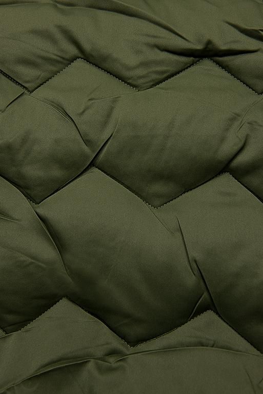 Khaki quilted jacket for autumn/winter