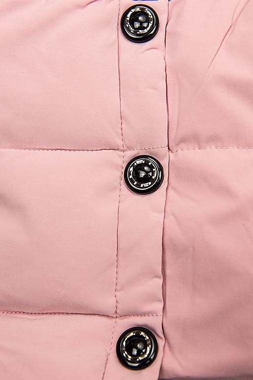 Pink quilted winter jacket