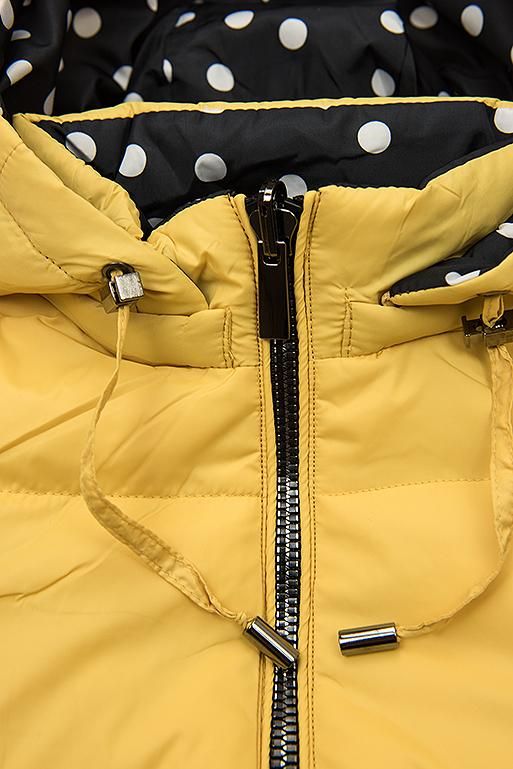 Yellow/polka dot reversible jacket