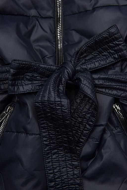 Dark blue/polka dot reversible jacket