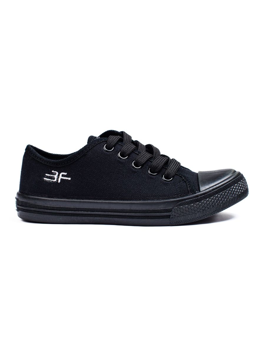 Children's canvas sneakers black