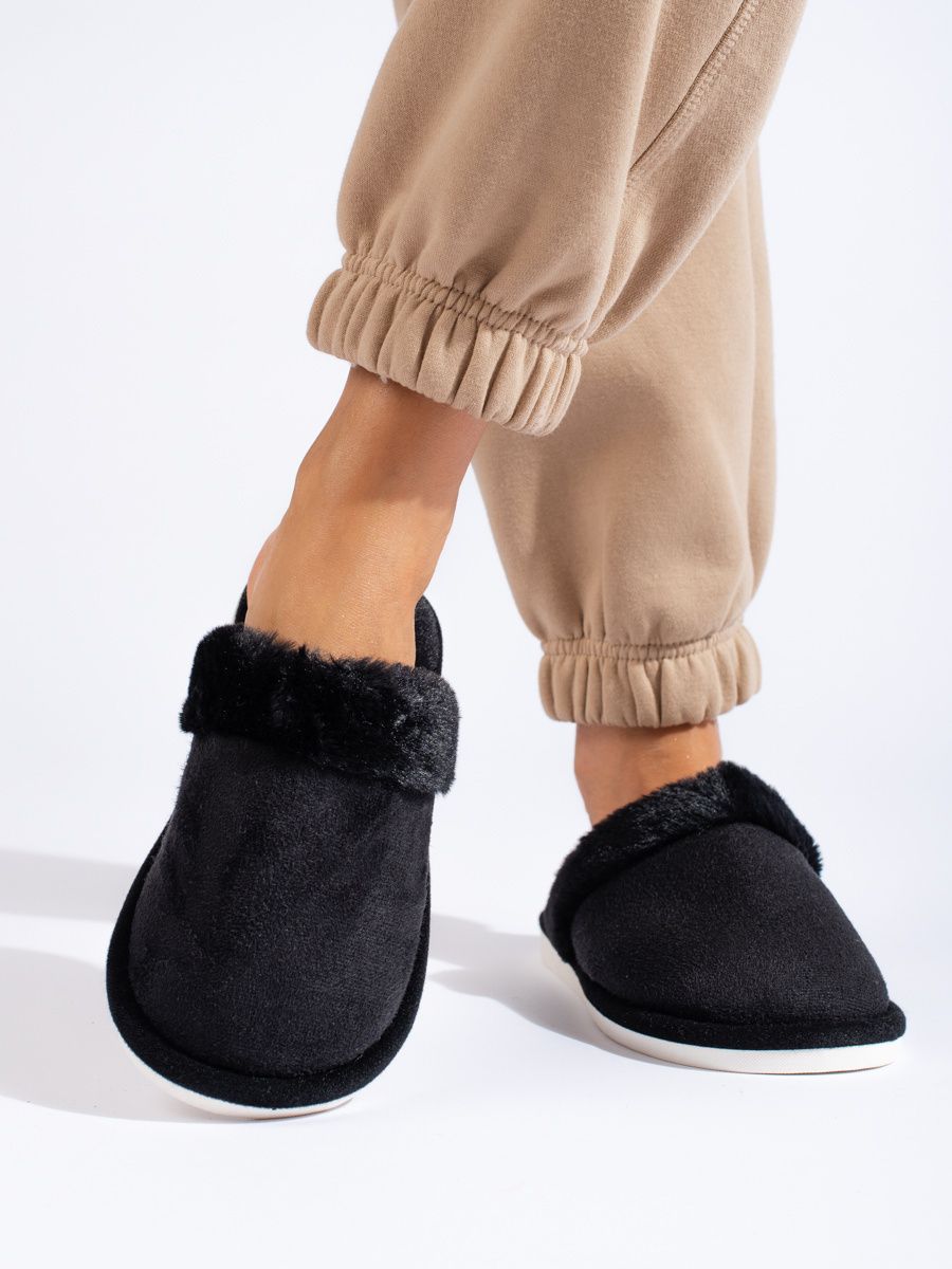 Black ladies slippers
