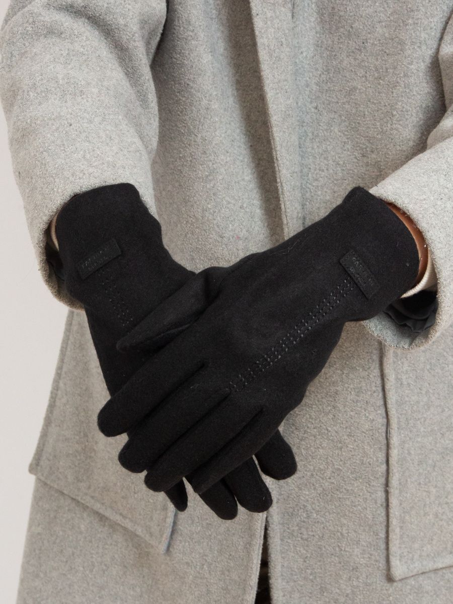 Black warm ladies' gloves