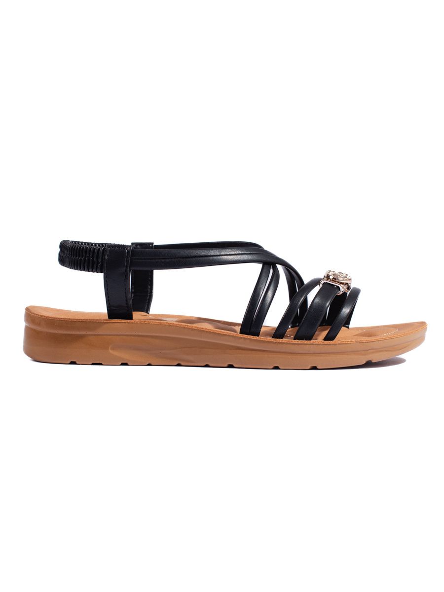 Black Sandals with Thick Sole