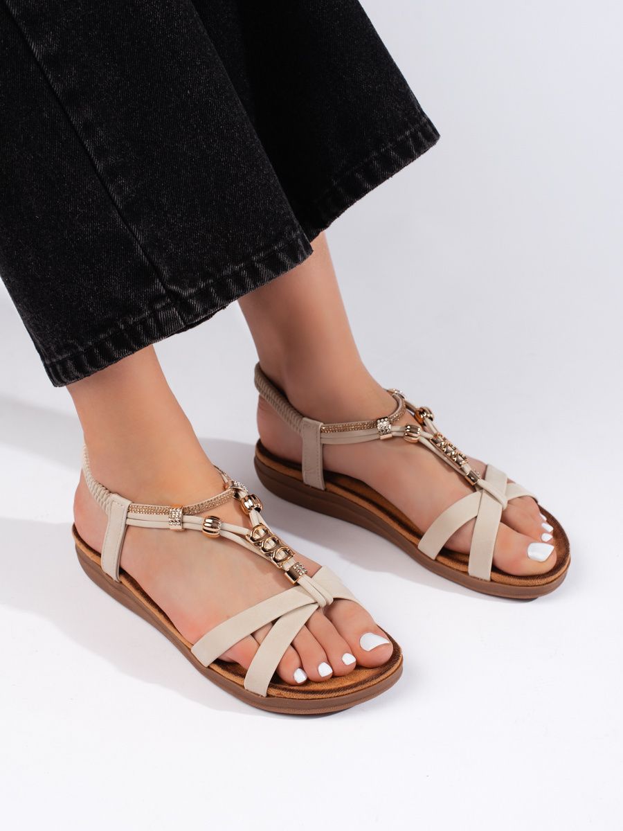 Beige Sandals
