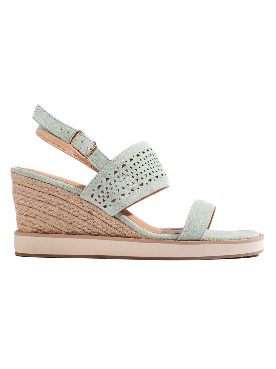 Green Women's Wedge Sandals