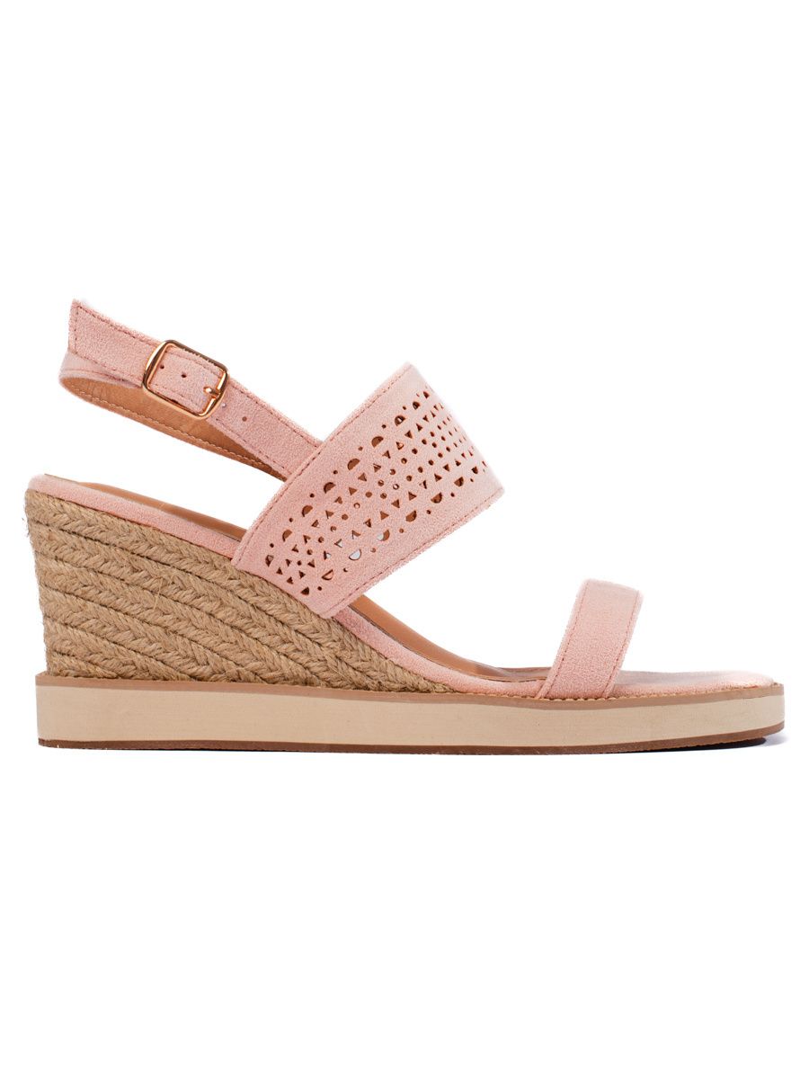 Pink Women's Wedge Sandals