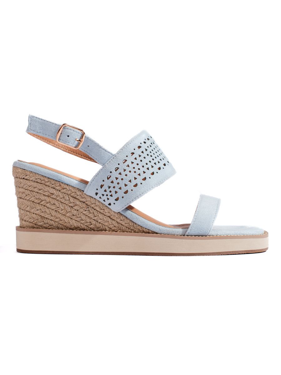 Blue Women's Wedge Sandals