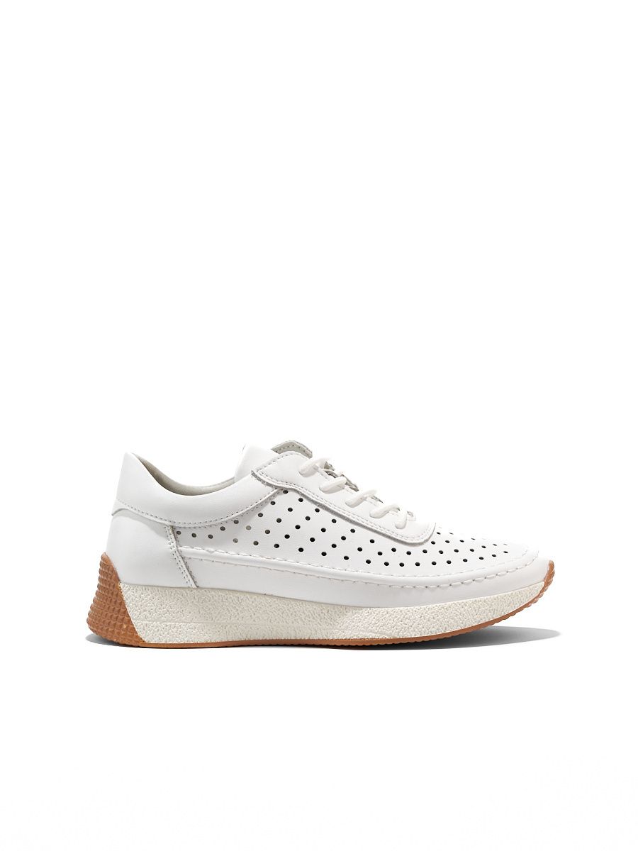 White Leather Sports Sneakers Sergio Leone