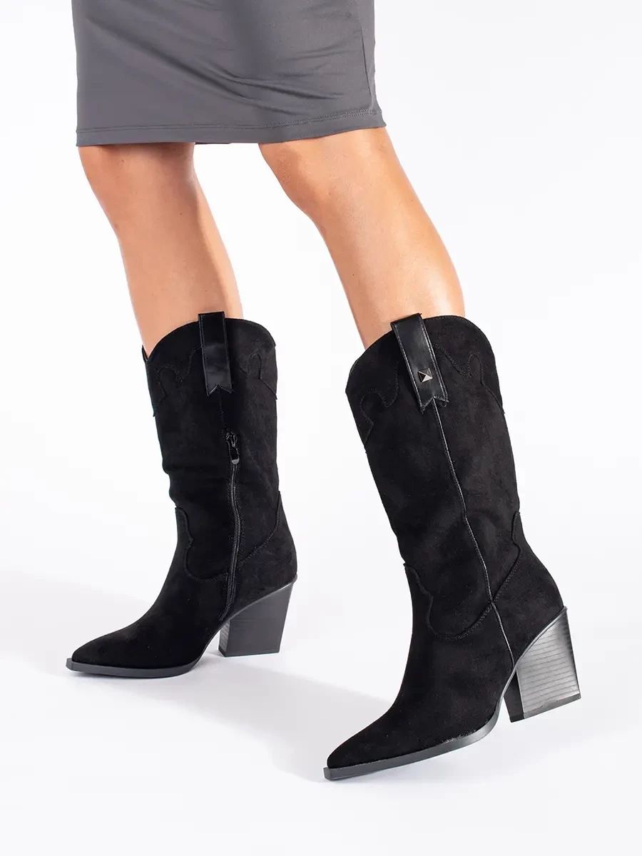 Black Suede Ankle Boots