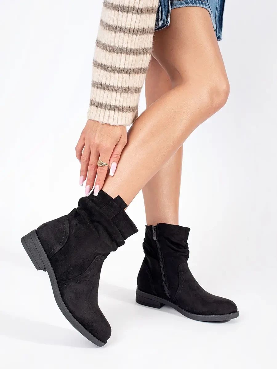 Black Suede Ankle Boots