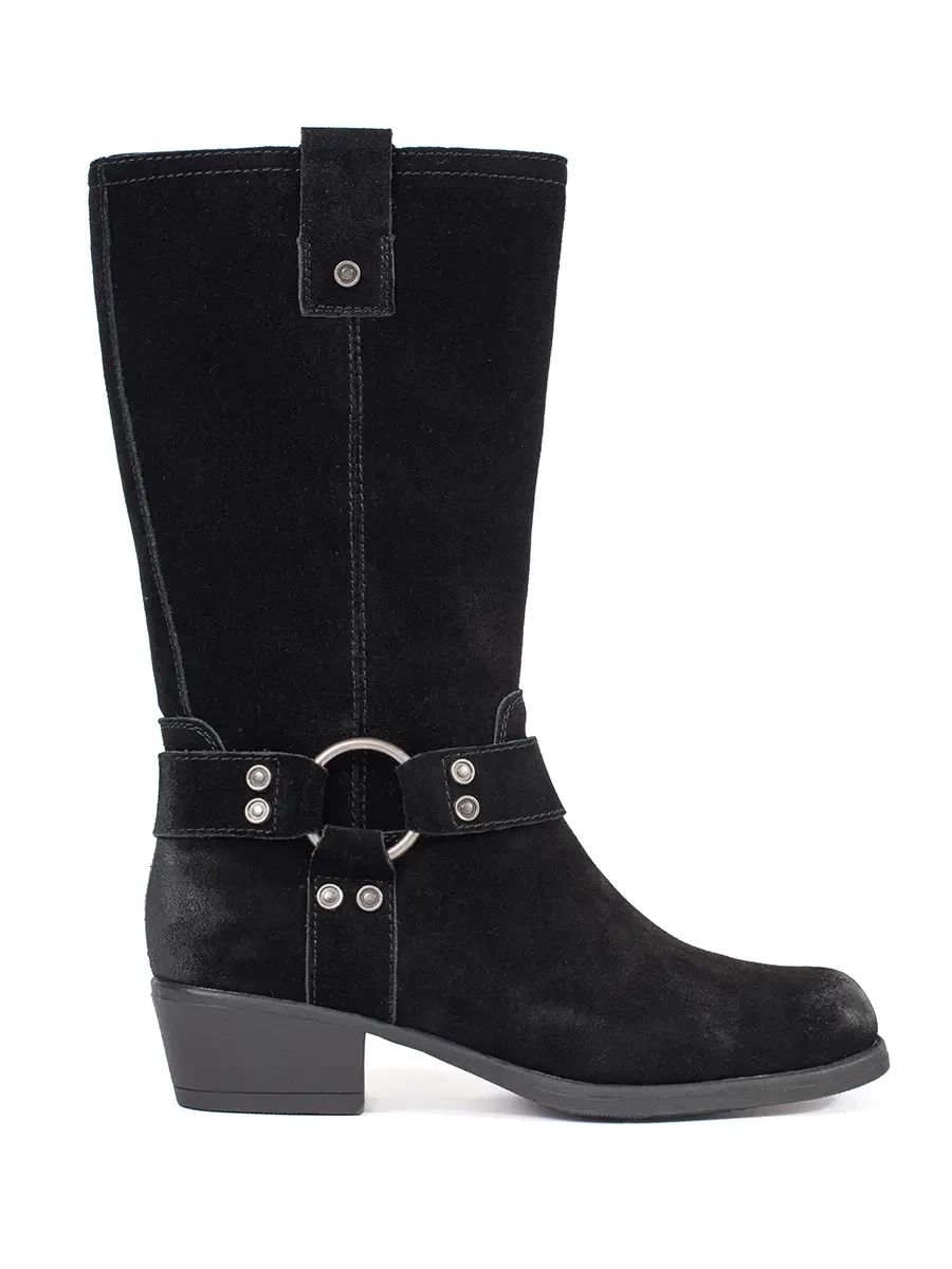 Black Leather Cowboy Boots Sergio Leone