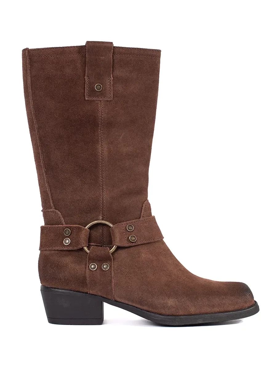Brown Leather Cowboy Boots Sergio Leone