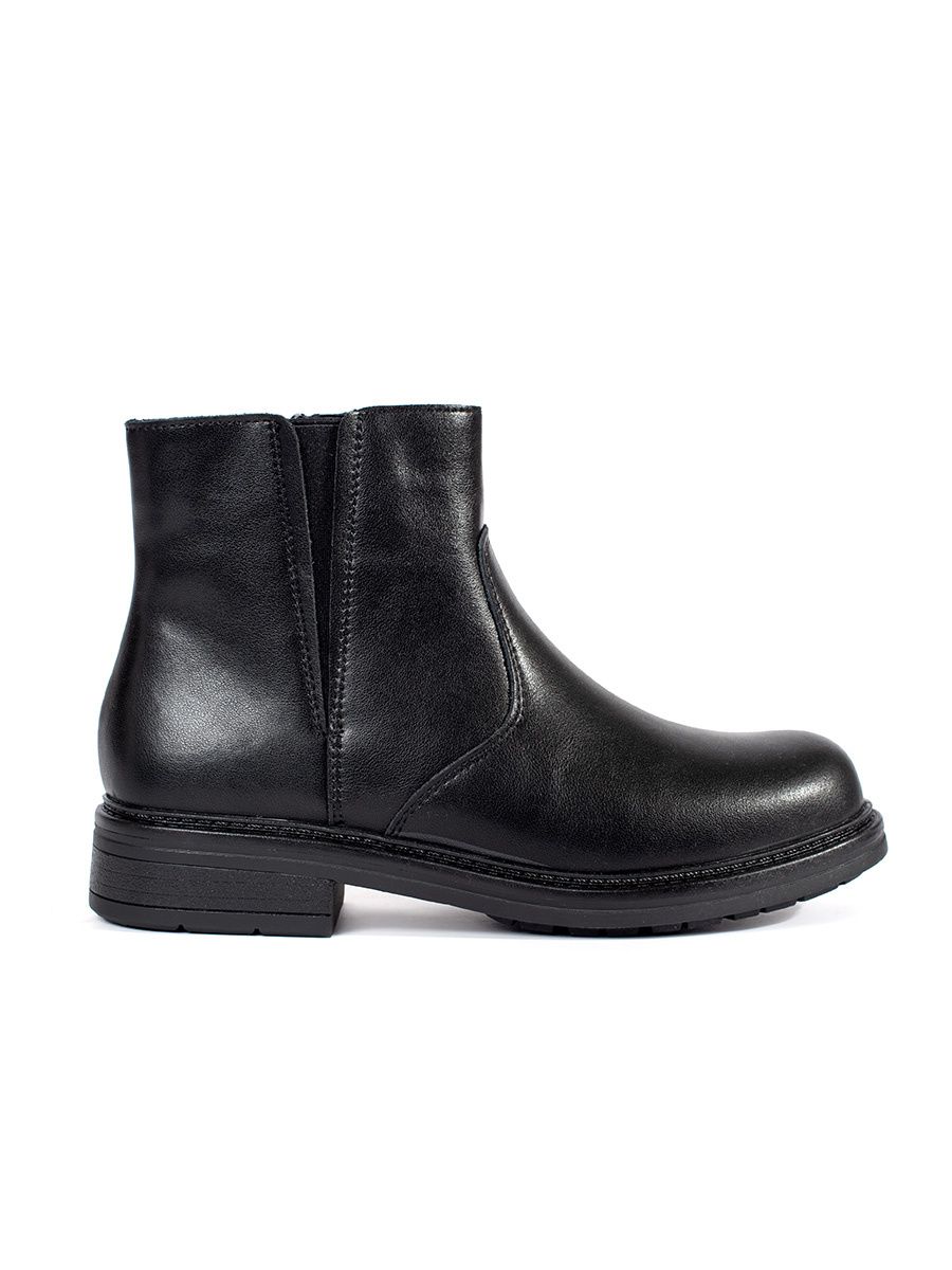 Black Leather Ankle Boots Sergio Leone