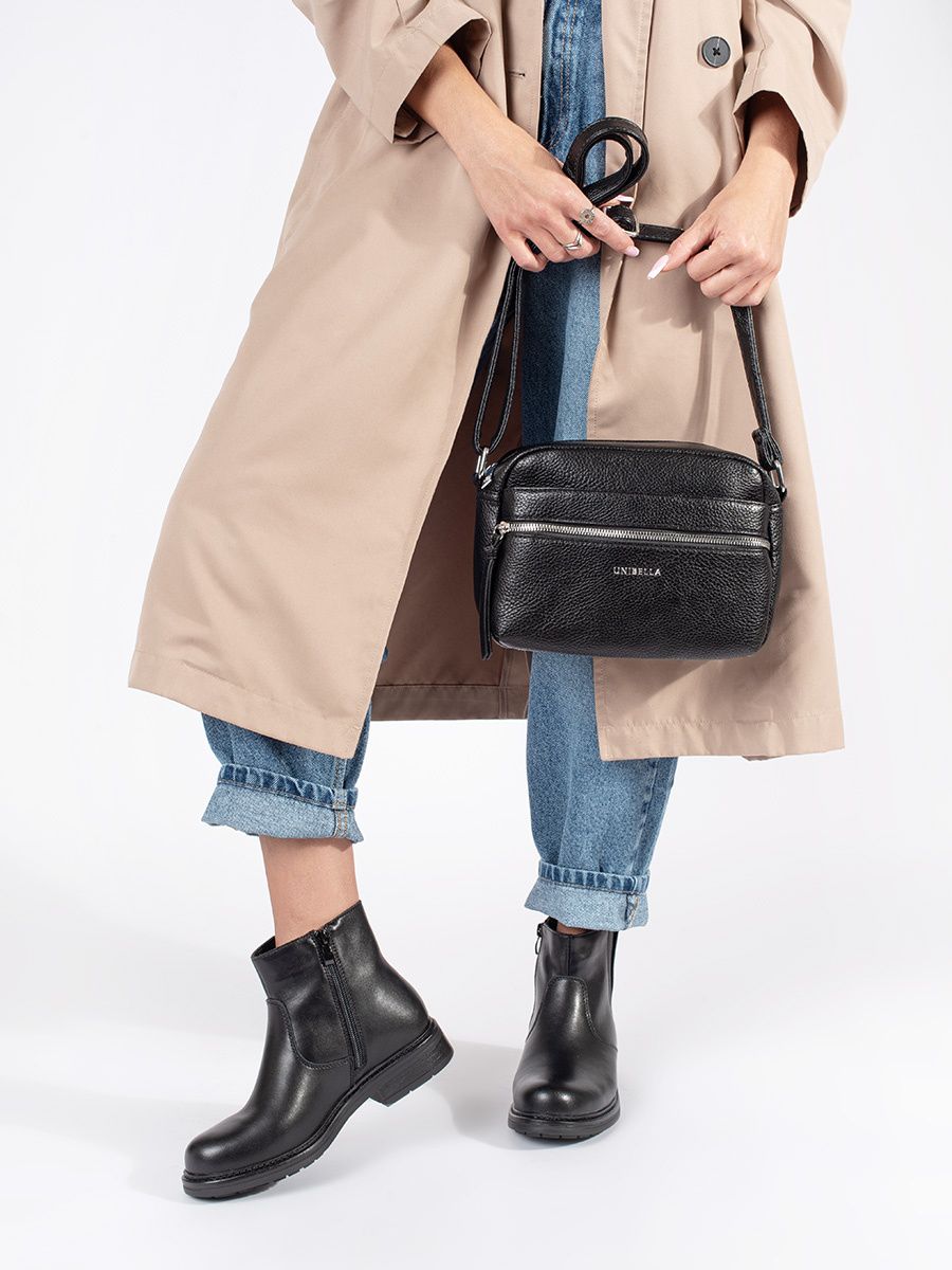 Black Leather Ankle Boots Sergio Leone