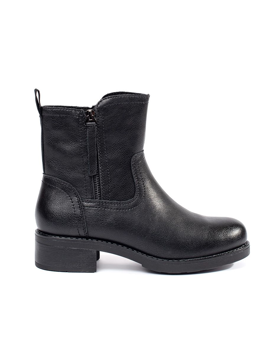 Black Leather Ankle Boots Sergio Leone
