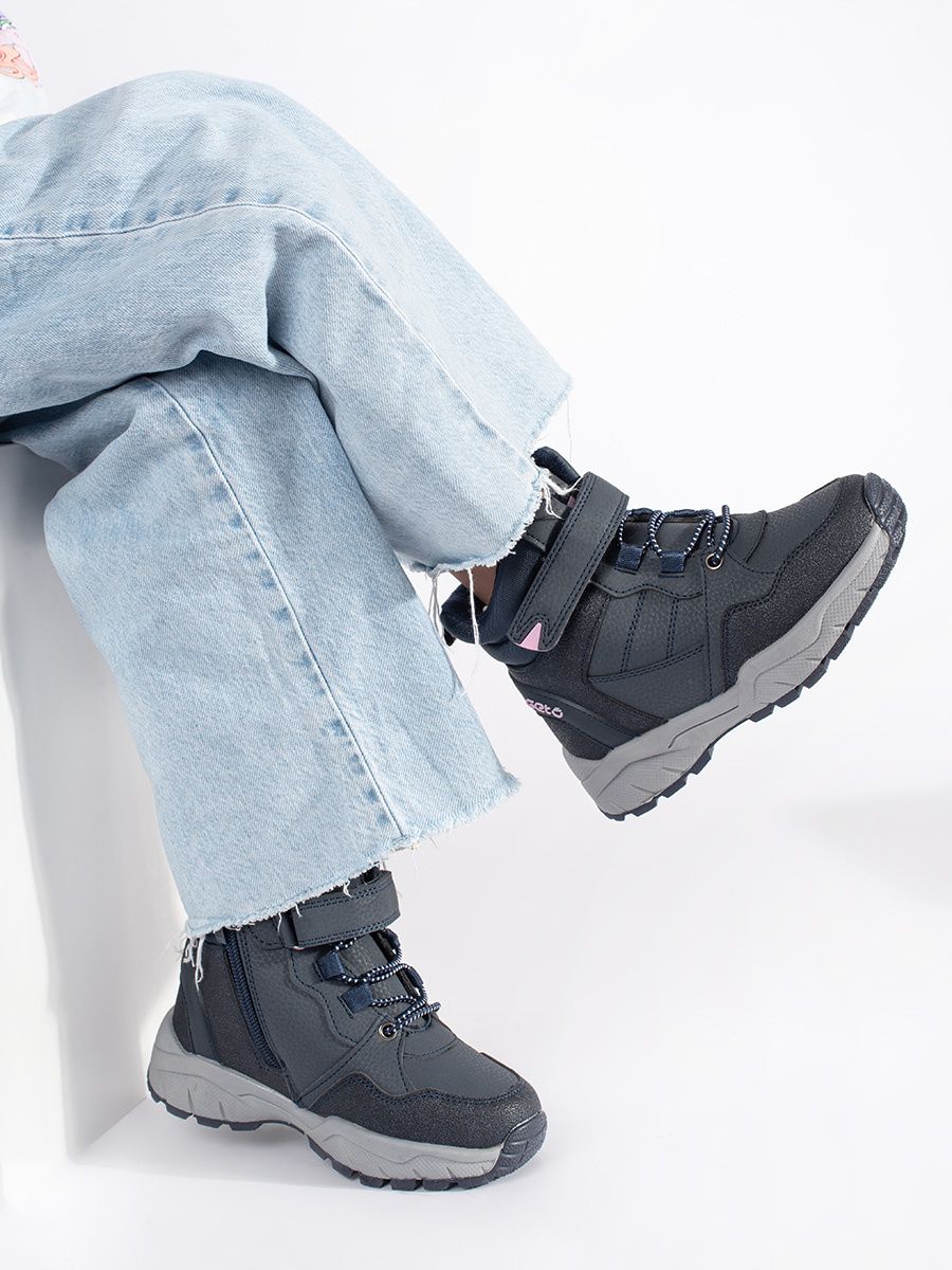 Blue Insulated Girls' Boots