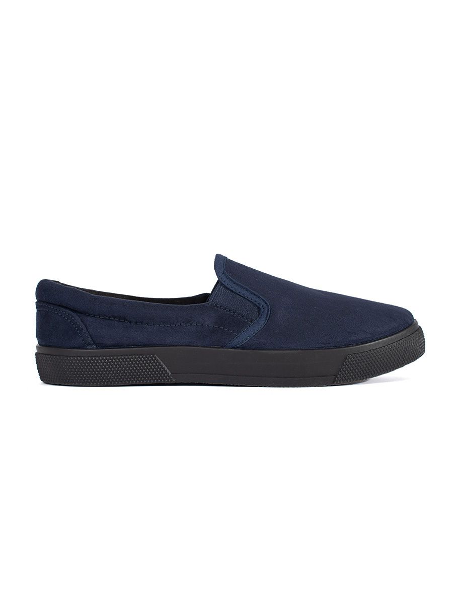 Navy Slip-On Sneakers