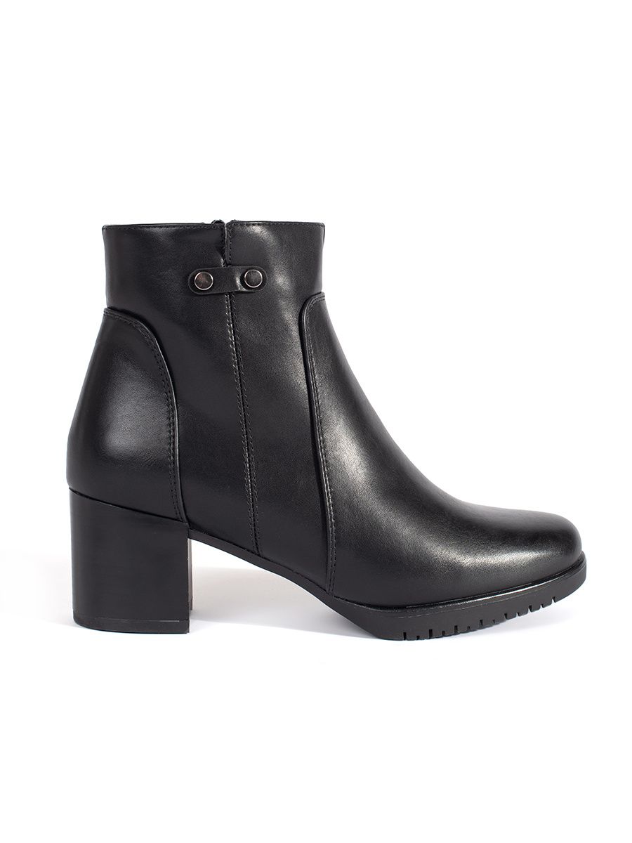 Black Ankle Boots with Heel Sergio Leone