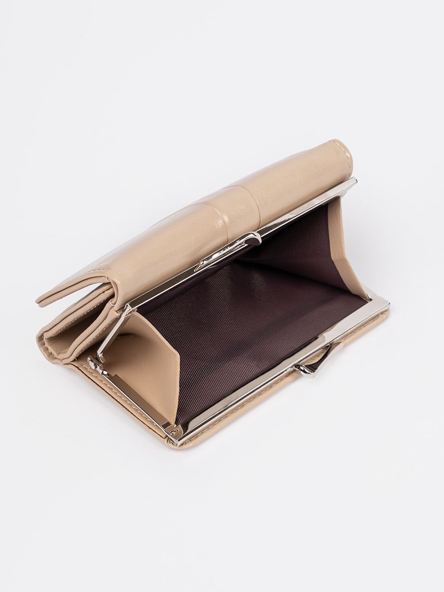 Beige Women's Wallet in Eco-Leather