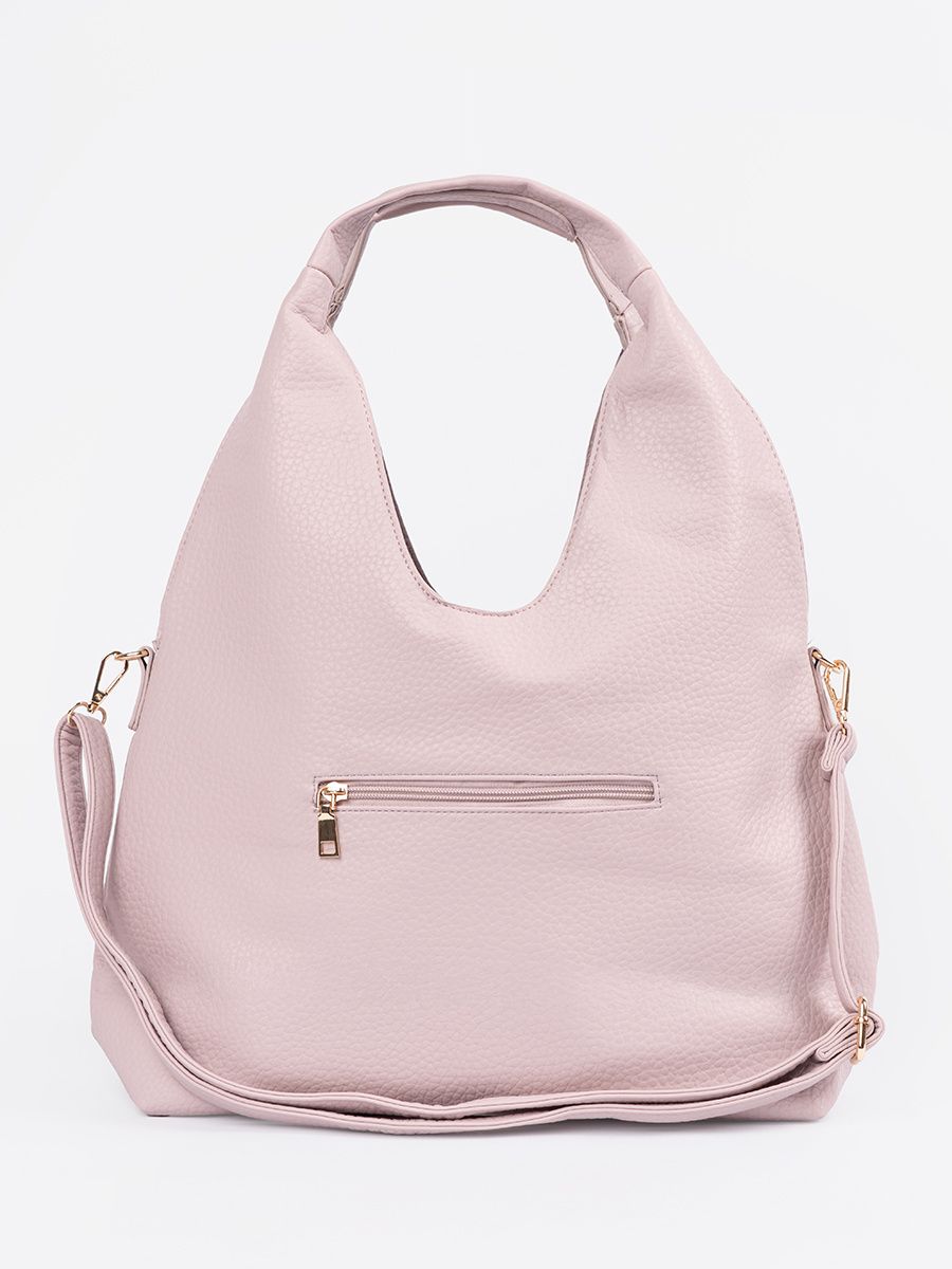 Pink Perforated Shoulder Bag