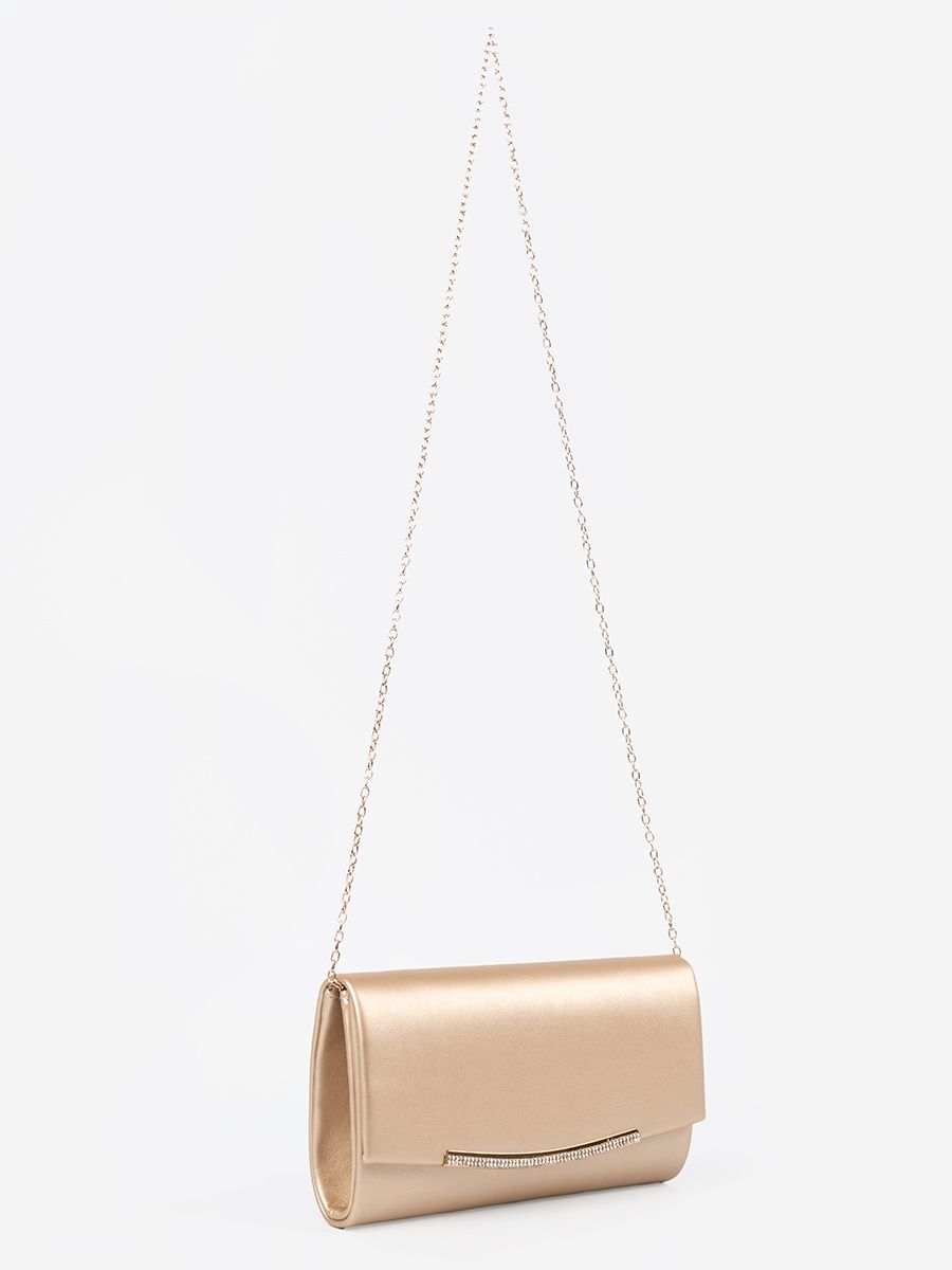 Gold Clutch with Chain