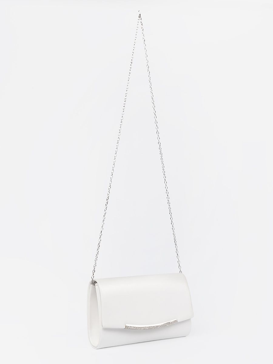 White Clutch with Chain
