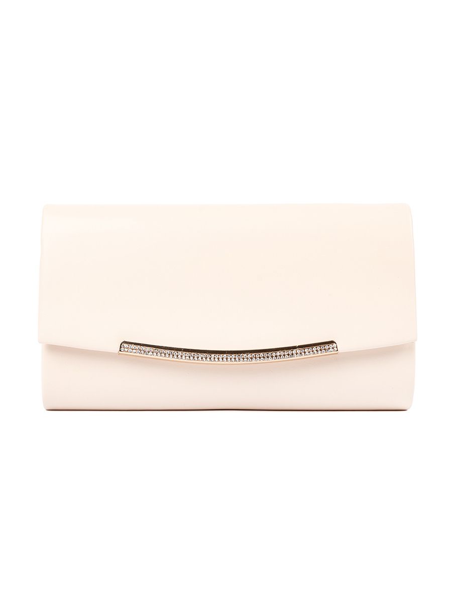 Light Beige Clutch with Chain