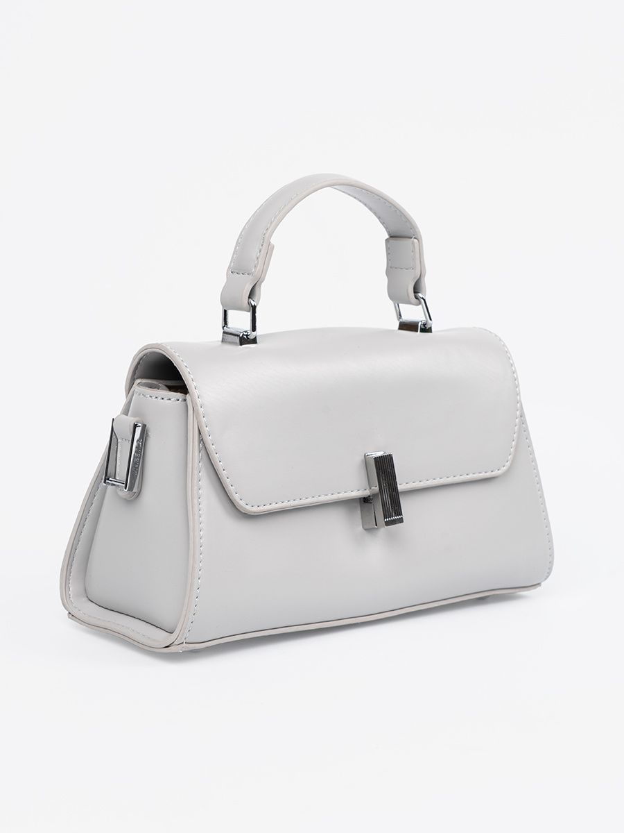 Gray Small Handbag with Handle