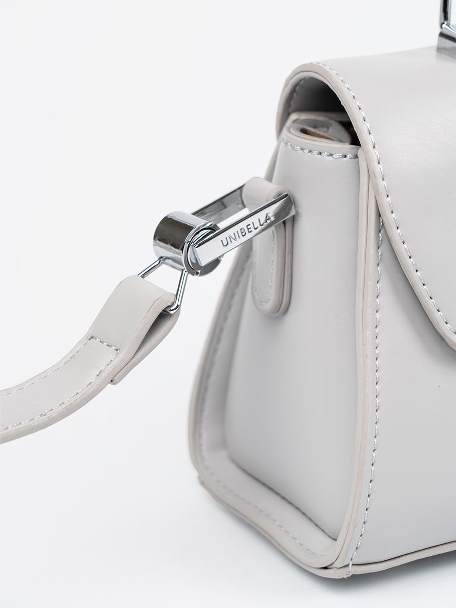 Gray Small Handbag with Handle