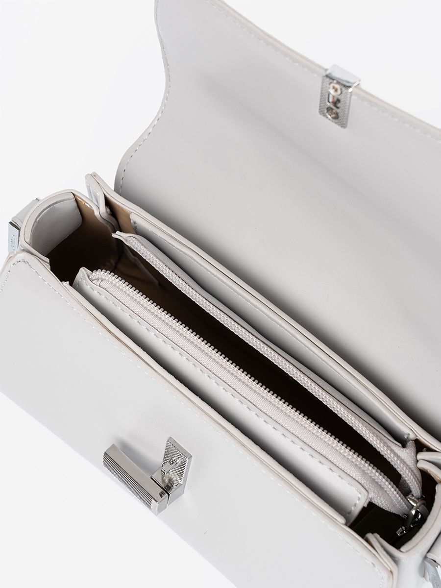 Gray Small Handbag with Handle