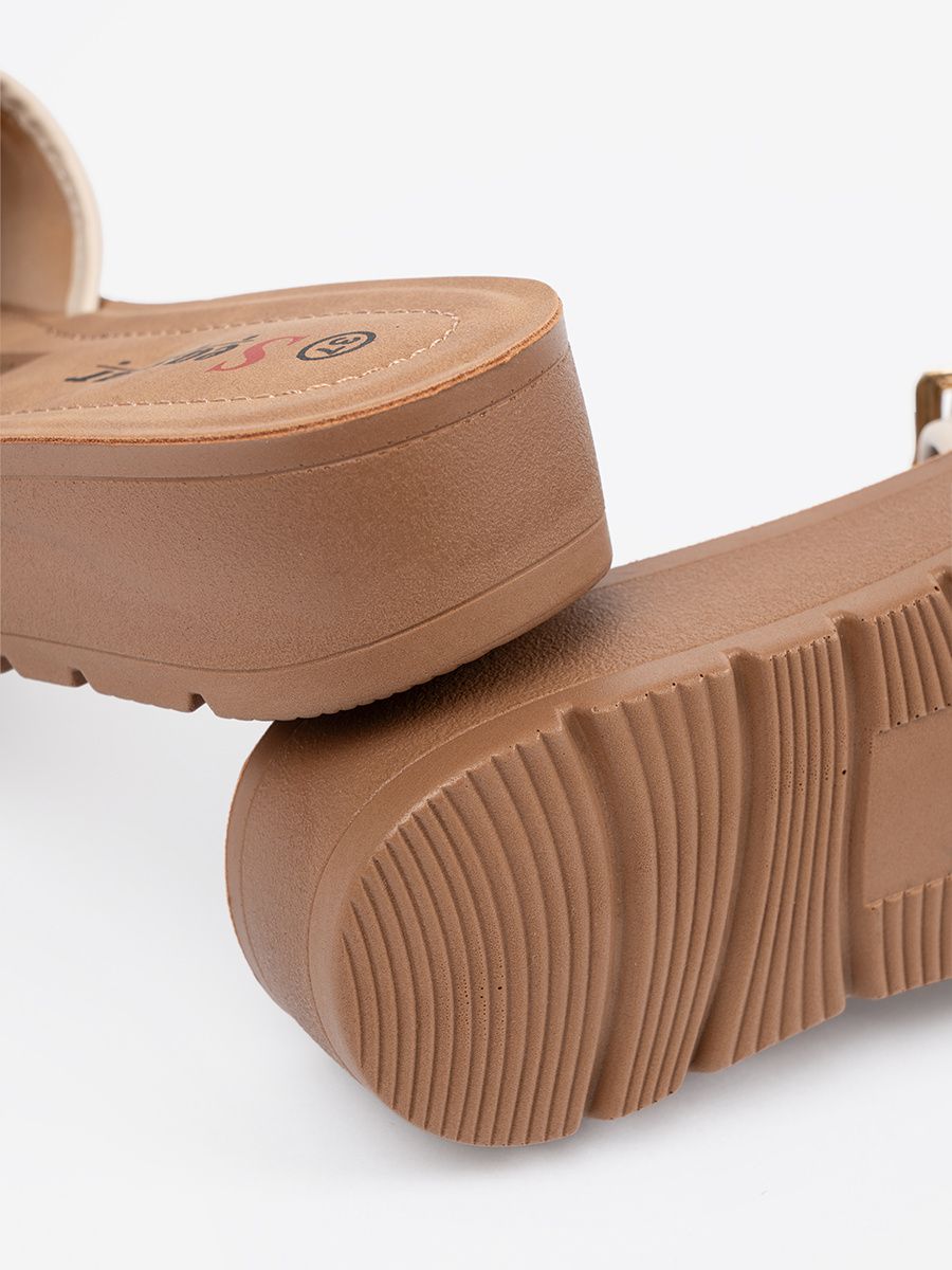 Multicolored Slip-Ons with Buckle